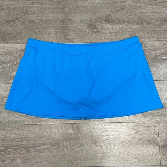 NWOT Lands’ End Turquoise Swim Skirt Tummy Control 26W/P - Picture 3 of 11